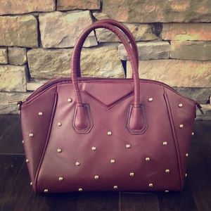 Stylish studded tote